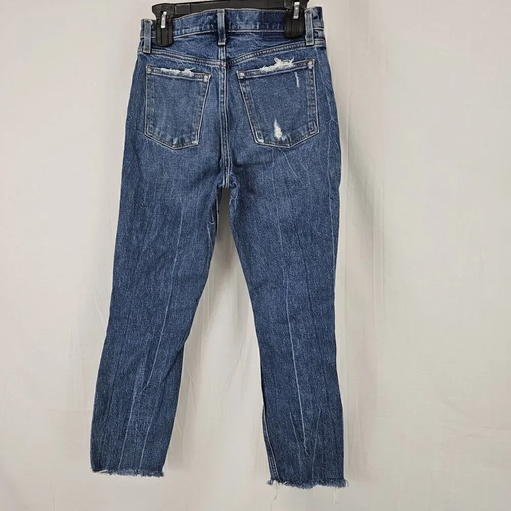Abercrombie & Fitch Jeans Womens Size 27/4 Blue Denim High Rise Mom Jean